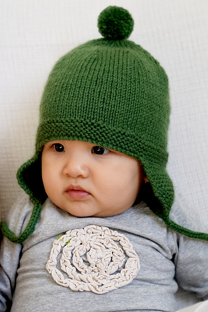 帽子 ANDMARY Baby knit babushka Ivory ANDMARY】Baby knit babushka
