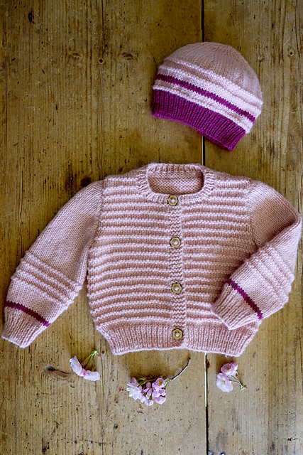 Riven Cardi and Beanie
