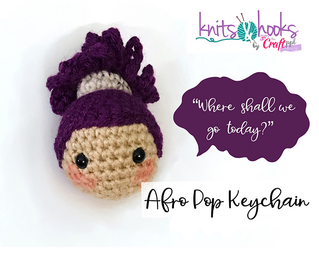 Afro Pop Keychain