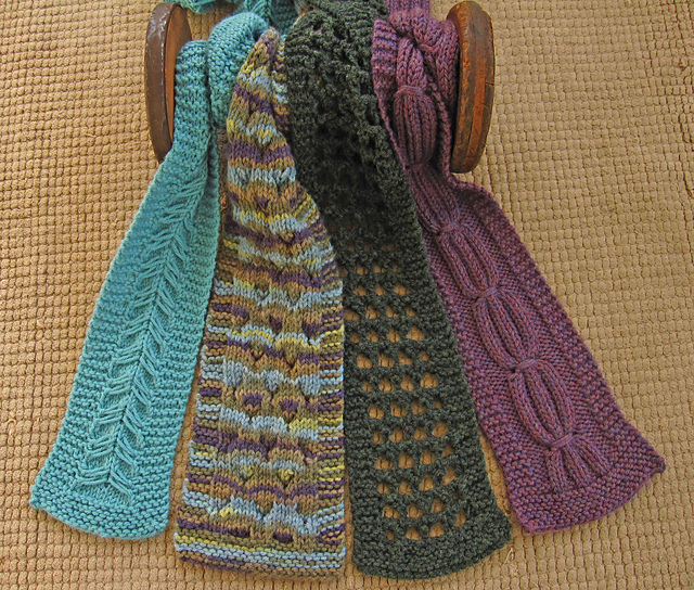 Four Skinny Scarves (AC-039)