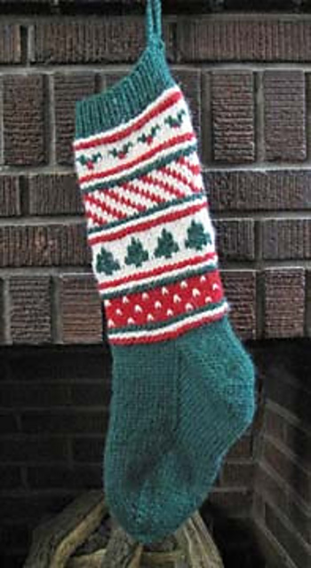 Christmas Stripes Stocking (ST-001)