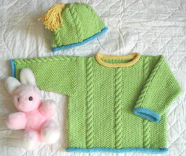 Seed & Cable Sweater Set (SW-006)