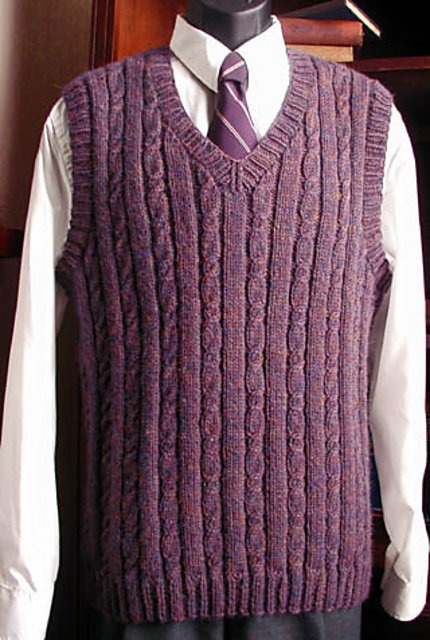 Ravelry: The Office Vest (SW-026) pattern by Lisa Carnahan