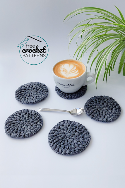 Puff Stitch Coasters