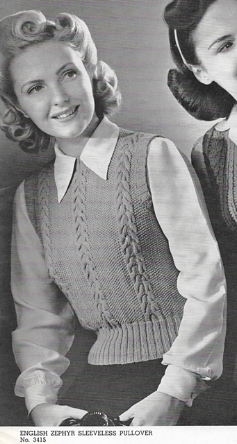 Sleeveless Pullover No. 3415