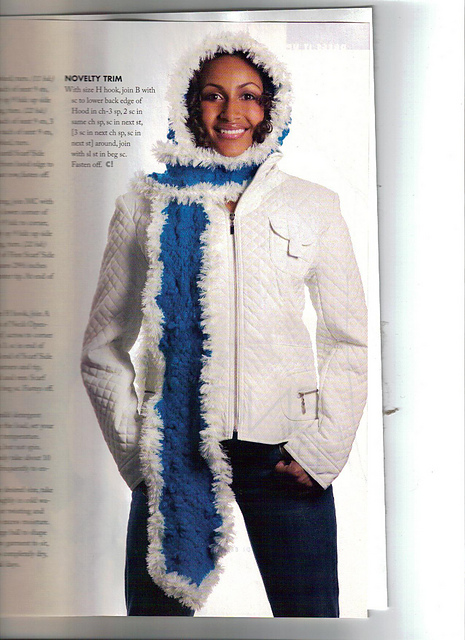 Ermine & Ice Hooded Scarf