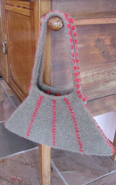 Knitted and Felted Swing Bag/Purse #9