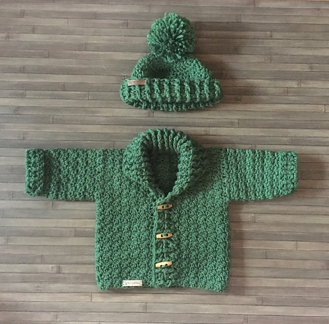 Ravelry: Rocky Cardigan and Hat Set pattern by Lisa Boyd