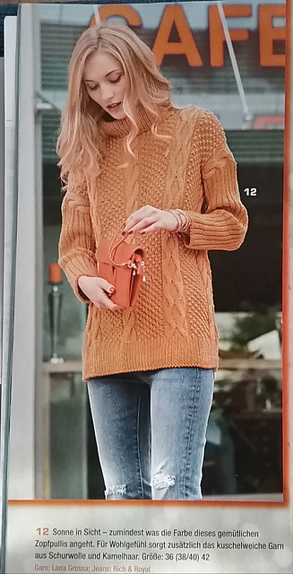 # 12 Pulli mit Zöpfen