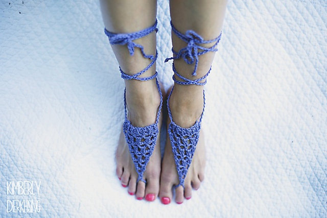 Lavender BareFoot Sandals