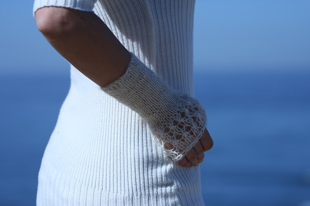 White Alpaca Cuff