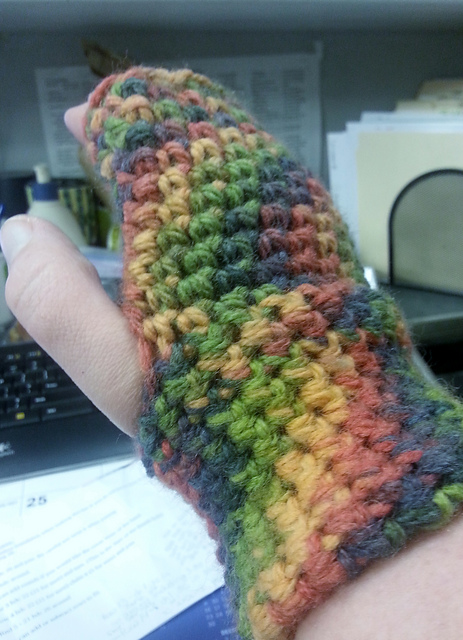 Simple Fingerless Mitts