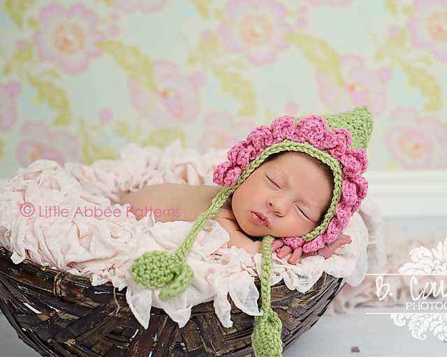 Pink Petals Bonnet