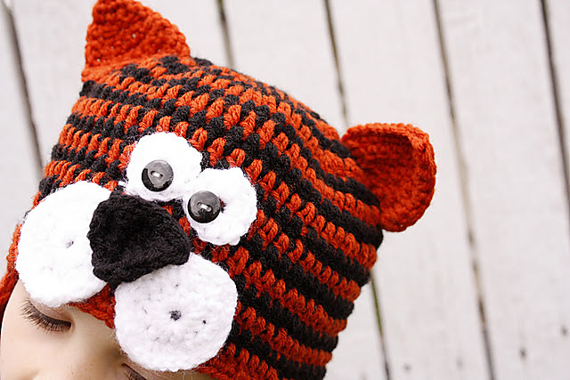Tiger Earflap Hat