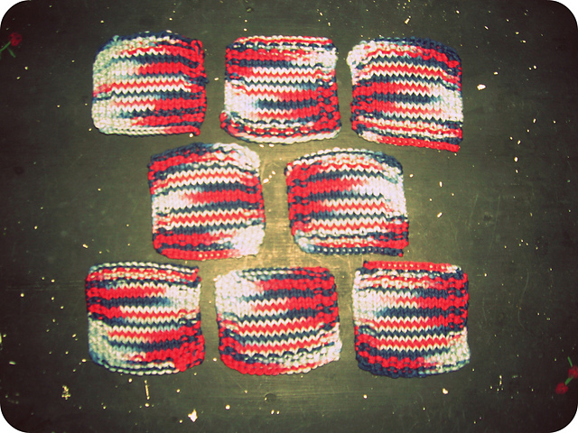 Quick Knitted Coasters