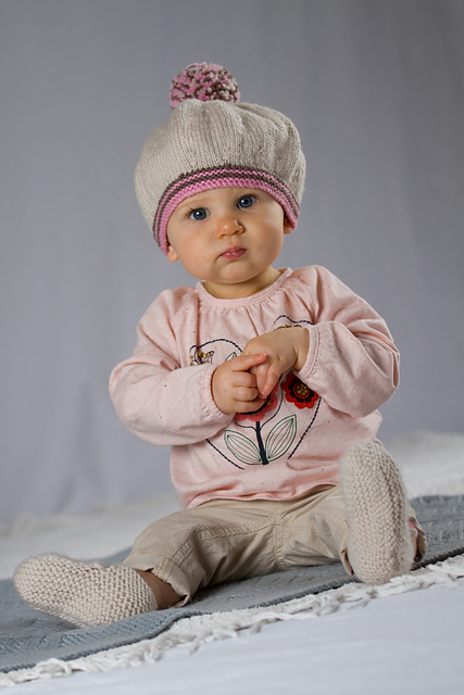 Molly May Beret and Shoes - Baby Cakes - Bc26