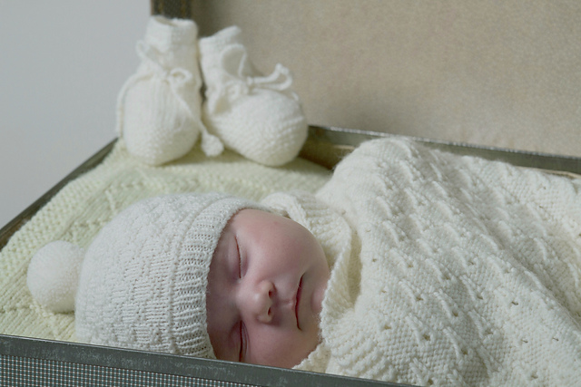Sugar Plum Baby Hat and Booties - Bc46