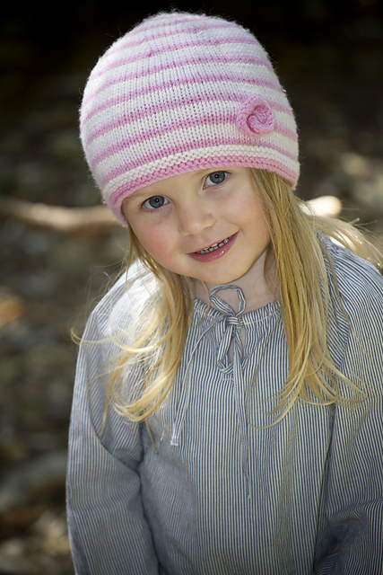 Kezia Stripe Flower Hat - Lc08