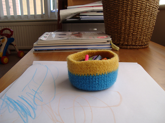 Felted pots