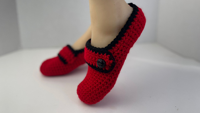 Buttoned Bliss Slippers