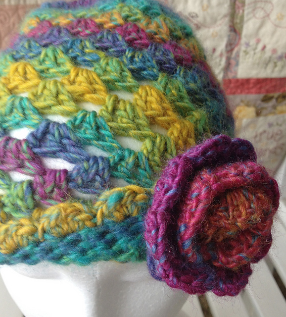 Kaleidoscope Rose Beanie