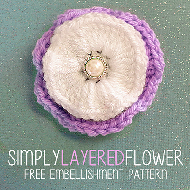Simply Layered Flower Embellishment