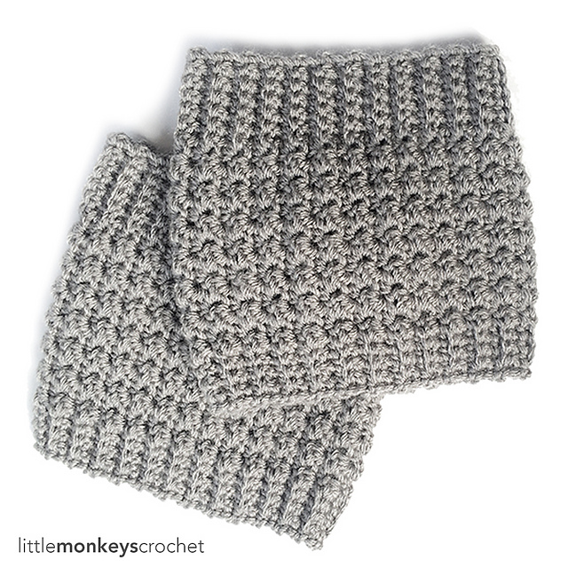 Comfy Squares Textured Boot Cuffs