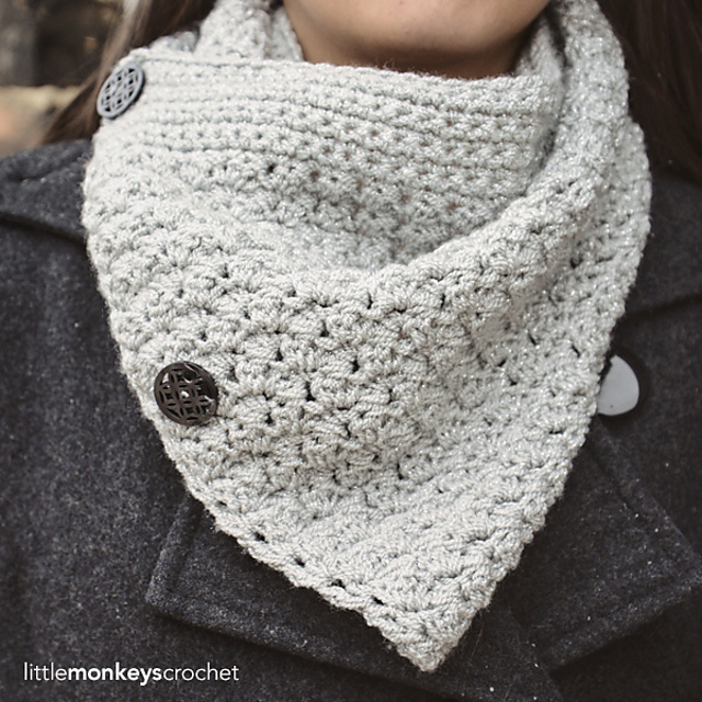 Sparkly Buttoned Cowl