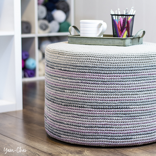 Mosaic Floor Pouf