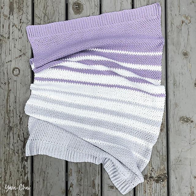 Linen Stitch Baby Blanket