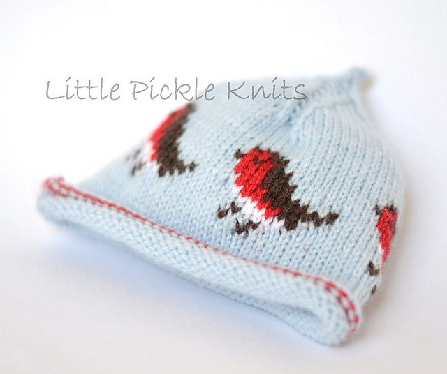 Ravelry Little Robins Pixie Beanie pattern by Linda Whaley