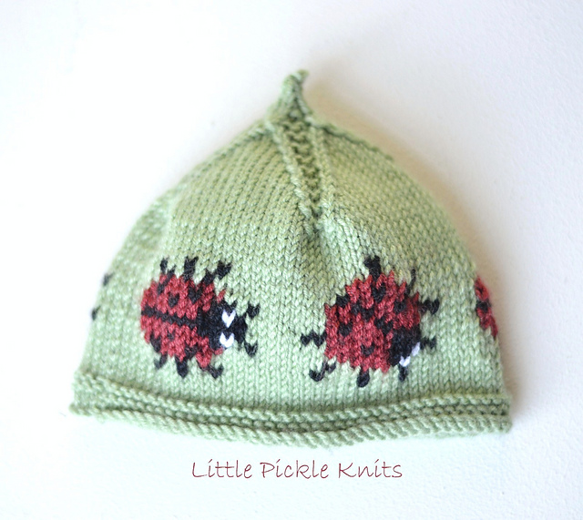 Ravelry Beanie 'Little Ladybird' pattern by Linda Whaley
