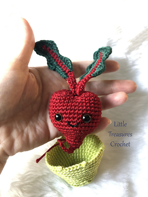 Heart Beets with mini basket