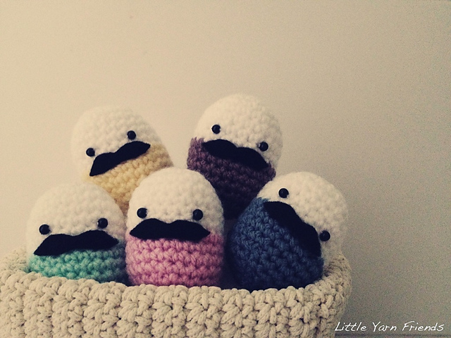 Lil' Moustache Easter Eggs