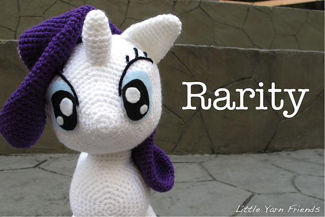 Ravelry: My Little Pony Rarity pattern by Rachel Hoe