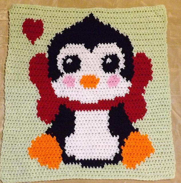 Bowtie Penguin Pillow 55x55