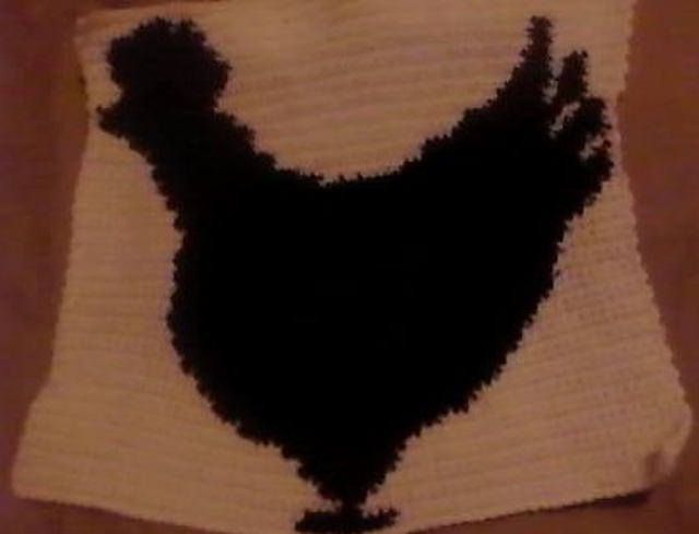Cherry Chicken 65x65 Pillow Size