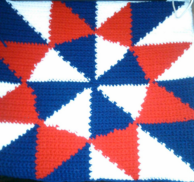 July Holiday Cro-Quilt Block
