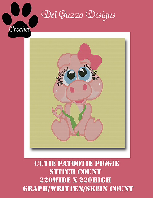 Cute Patootie Piggie 220x220