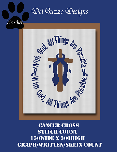 Cancer Cross 150x300