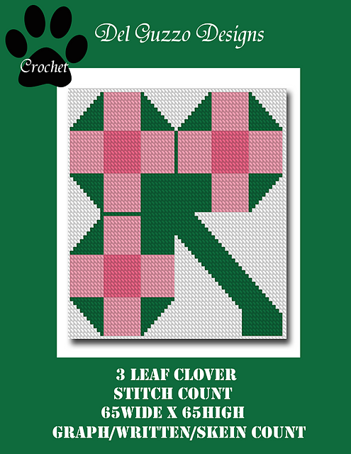 3 Leaf Clover Block #8 65x65