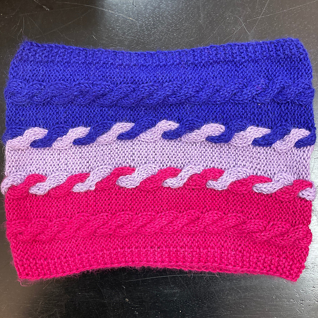 Transitions Bisexual Pride Cable Cowl