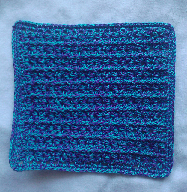 Blueberry Pie Dishcloth Set Pattern #1