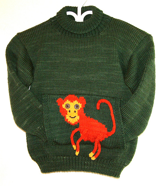 Ravelry: Pouch Sweater-Monkey pattern by Elizabeth Fallone