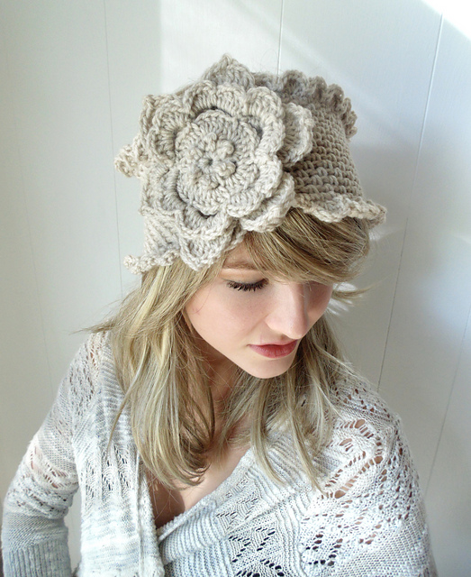 Victorian Rose Wide Headband