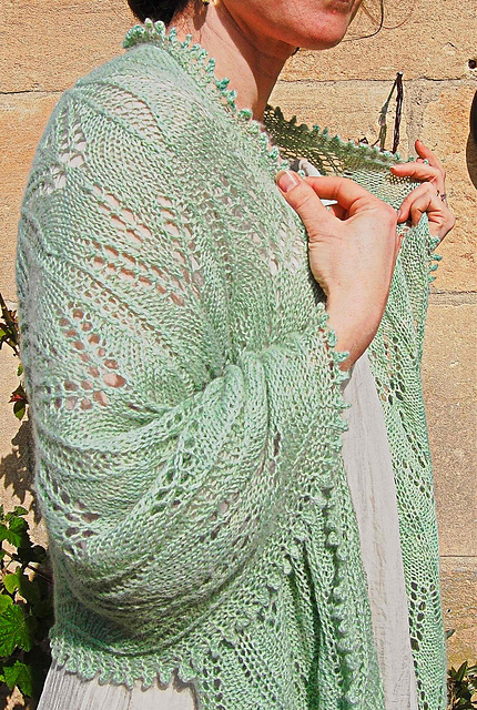 Lavender Green: a Victorian lace stole