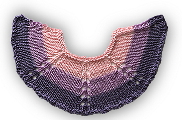 Rainbow shawl shape recipe