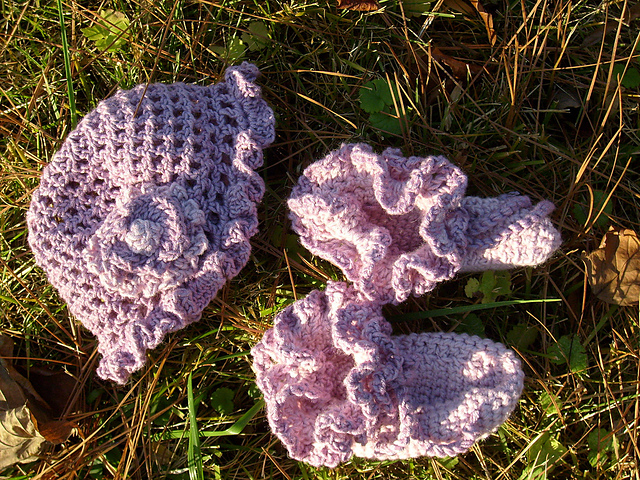 Mittens, Bootees, and Hat or Bonnet