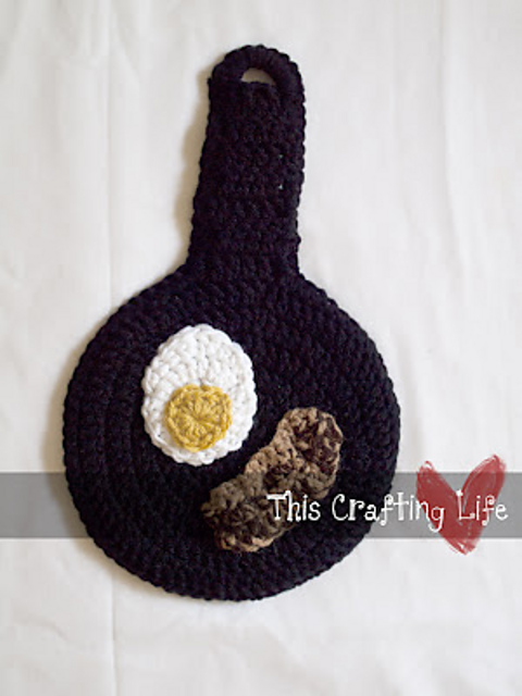 Bacon and Eggs Skillet Potholder