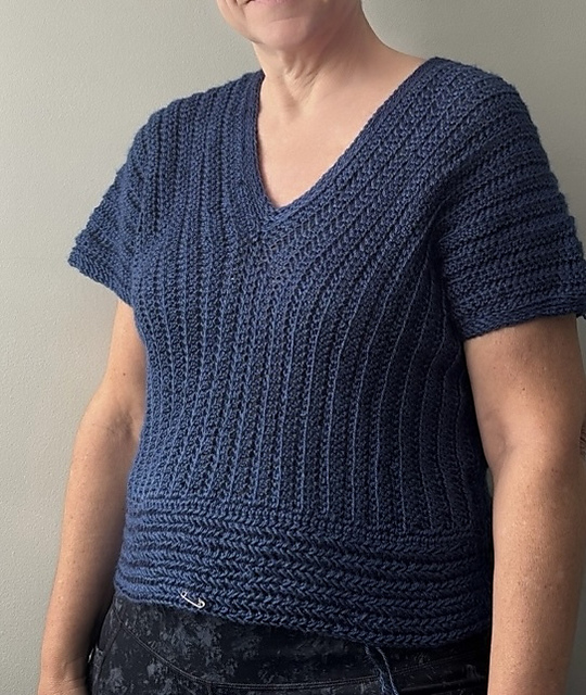 Easy 1 Piece Rectangle Crochet Top